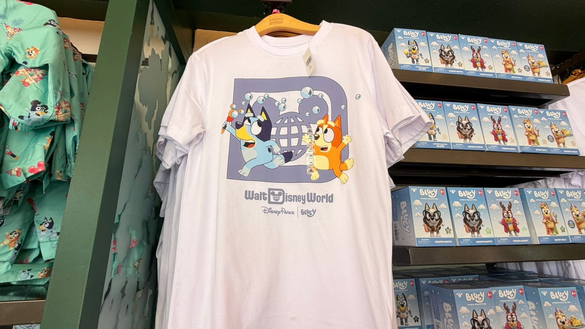 Exclusive Bluey merchandise available at Disney's Animal Kingdom