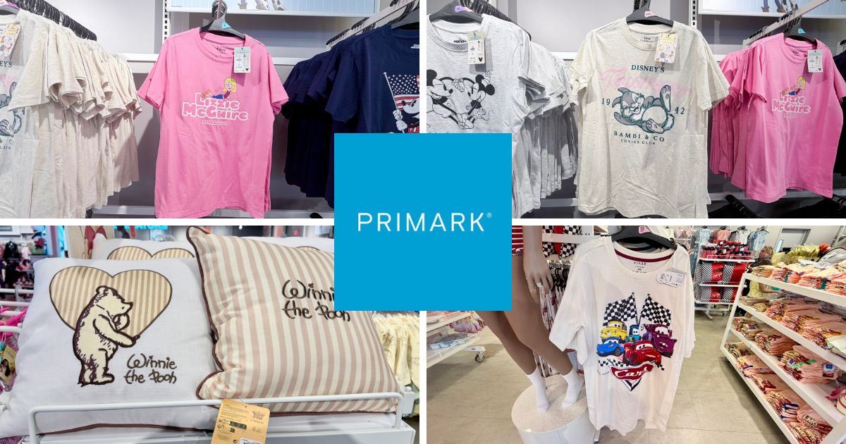 Discounted Disney Merchandise options at Primark