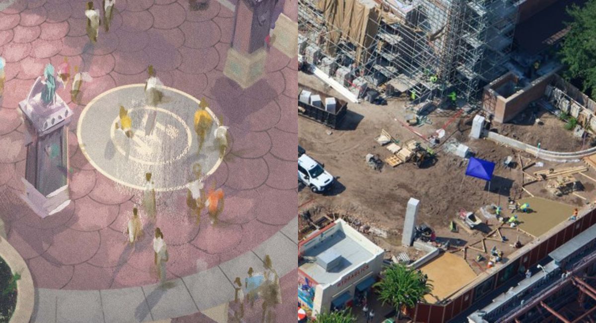 Future entrance gateway layout for Monstropolis at Disney’s Hollywood Studios