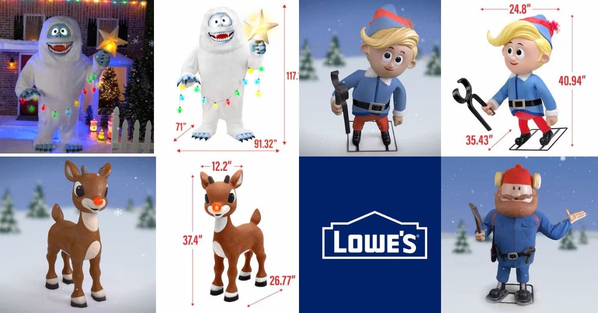 Lowe's Rudolph Christmas Merchandise