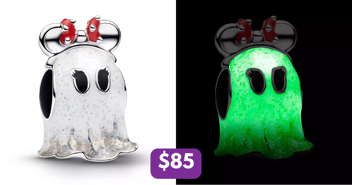 Minnie Mouse Ghost Glow-in-the-Dark Charm by Pandora