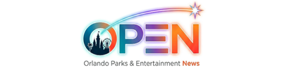 Orlando Parks & Entertainment News (OPEN) logo featuring a stylized castle and Ferris wheel.