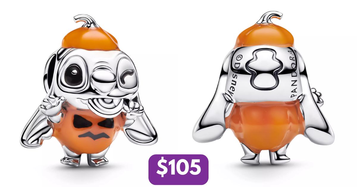 Stitch Halloween Pumpkin Charm by Pandora