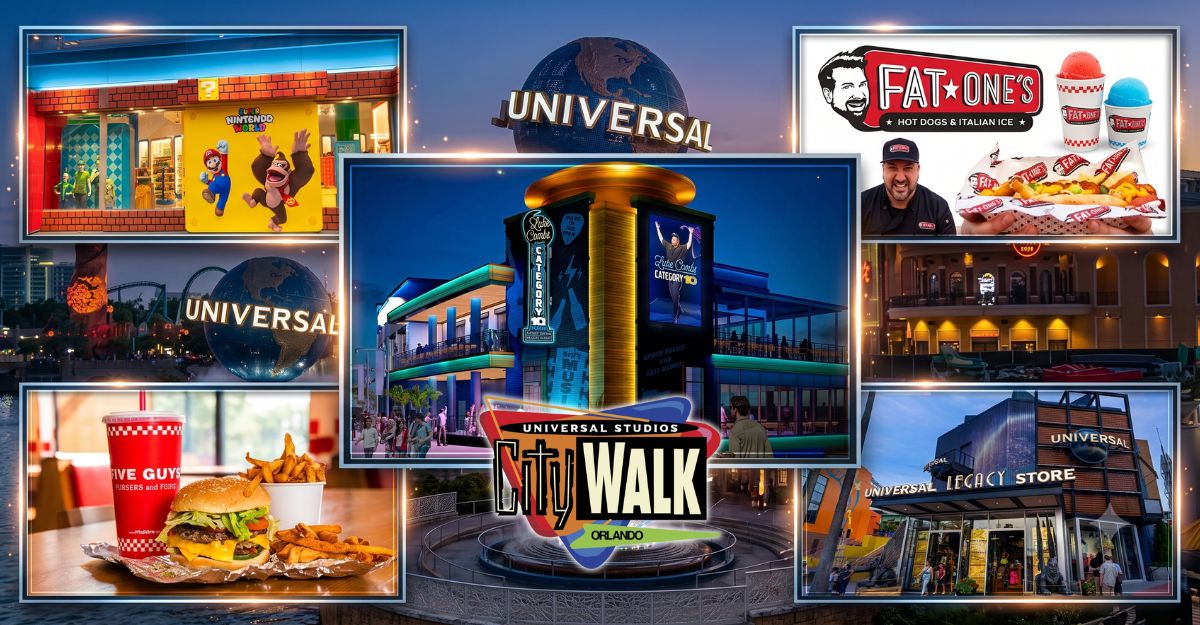 Universal CityWalk Orlando 2026 Transformation: Category 10, Five Guys, and Fat One’s