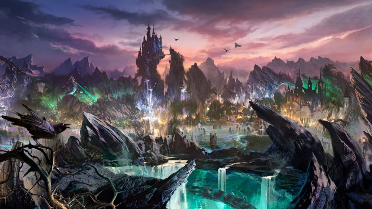 Concept art showcasing the upcoming Villains Land