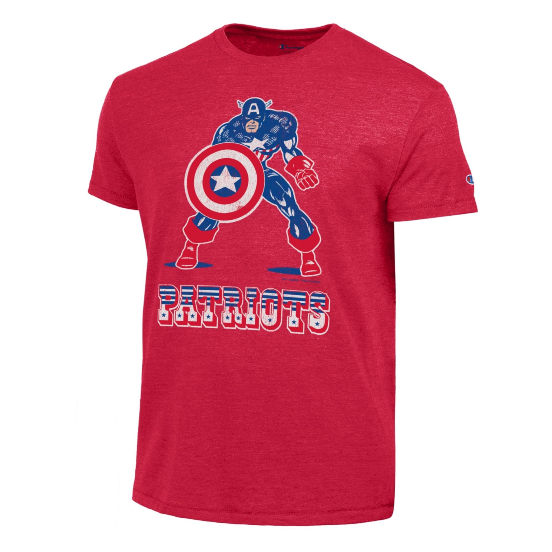 New England Patriots Captain America T-Shirt