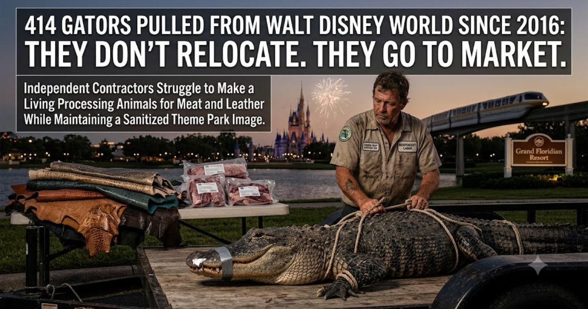 The Hidden Market: Where Walt Disney World’s Nuisance Alligators Actually Go