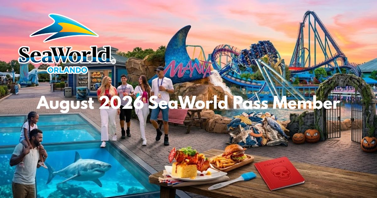 SeaWorld Orlando Unleashes Massive August 2026 Pass Member Perks