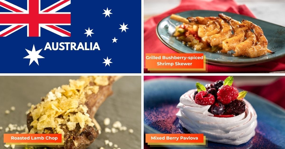 Australia Menu EPCOT Food and Wine Festival