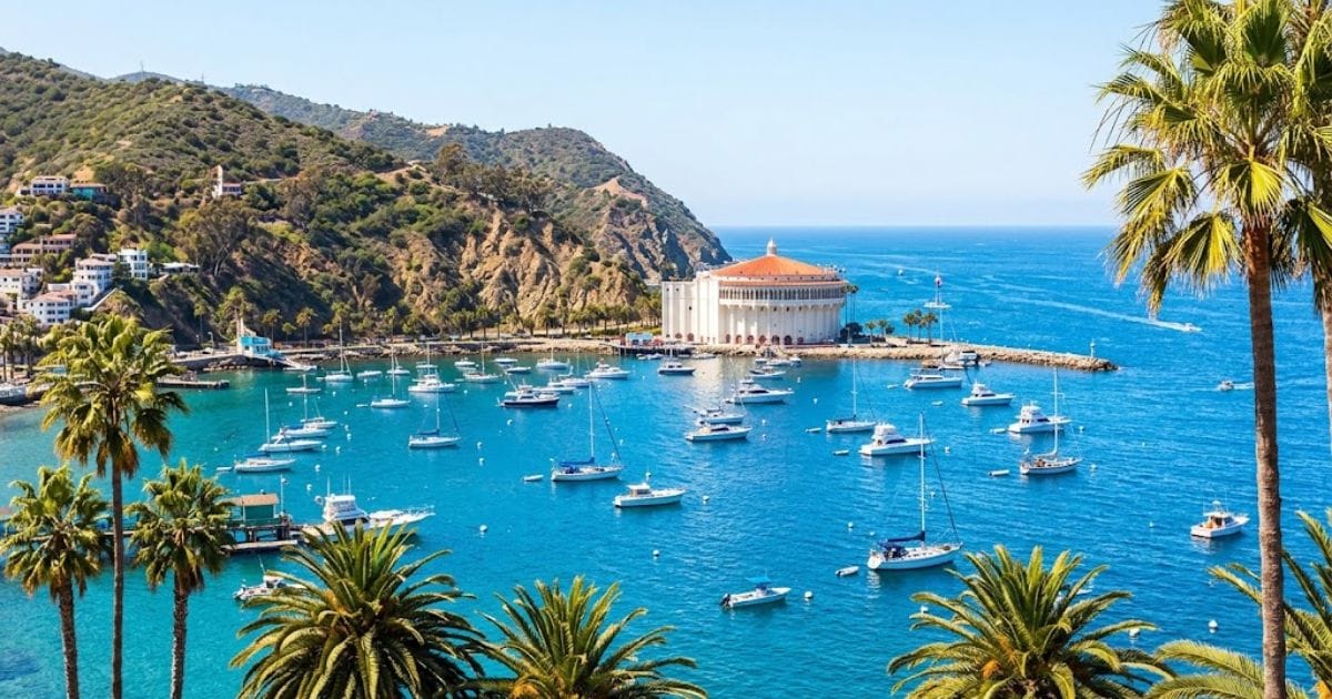 Disney Cruise Line Fall 2027–Spring 2028 Itineraries: Disney Wish New York Debut and Fleet Redeployment 8 Avalon Harbor on Catalina Island California berthing location for Disney Cruise Line