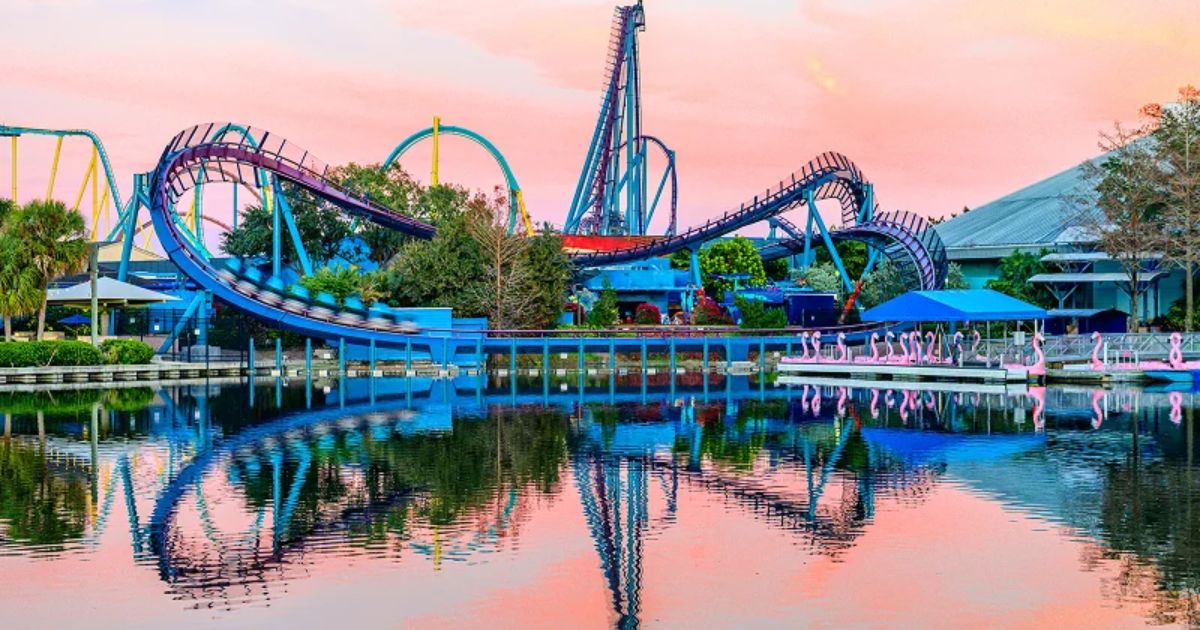 SeaWorld Pass Members touring the Mako roller coaster for its 10th Anniversary