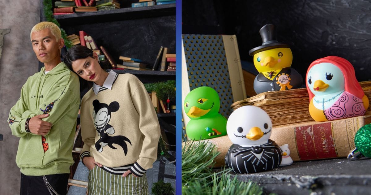 Disney Tim Burton's The Nightmare Before Christmas 2026 merchandise collection display