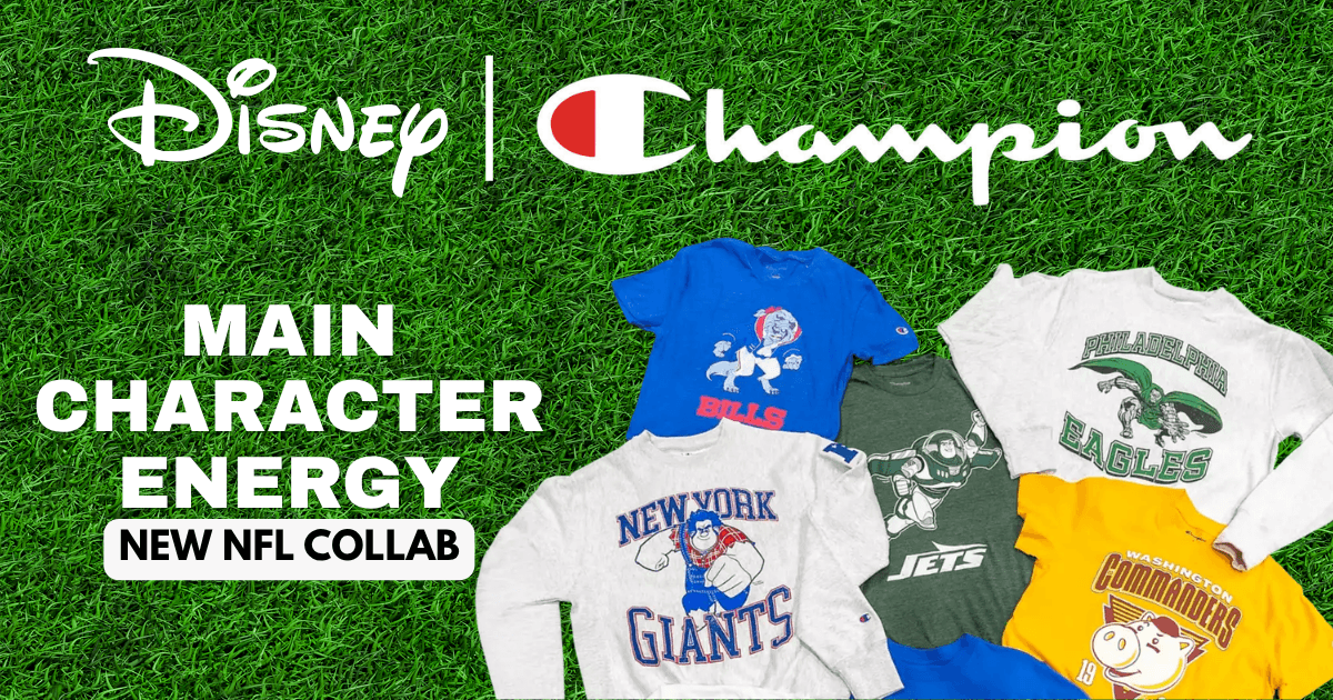 All 32 NFL Teams Disney x Champion Collab Apparel Guide 1 All 32 NFL Teams Disney x Champion Collab Apparel Guide