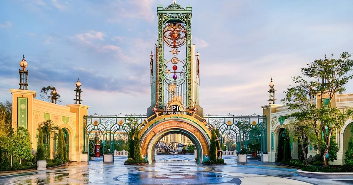 Universal Epic Universe Chronos Portal entrance