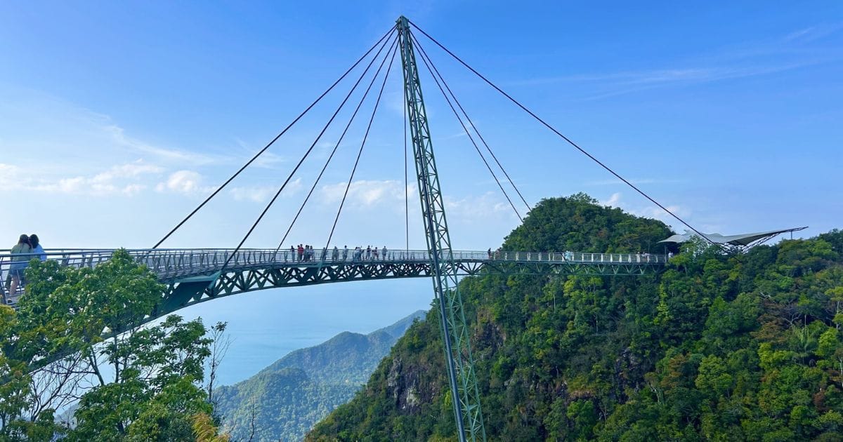 Langkawi Sky Bridge suspension bridge overlooking the jungle canopy