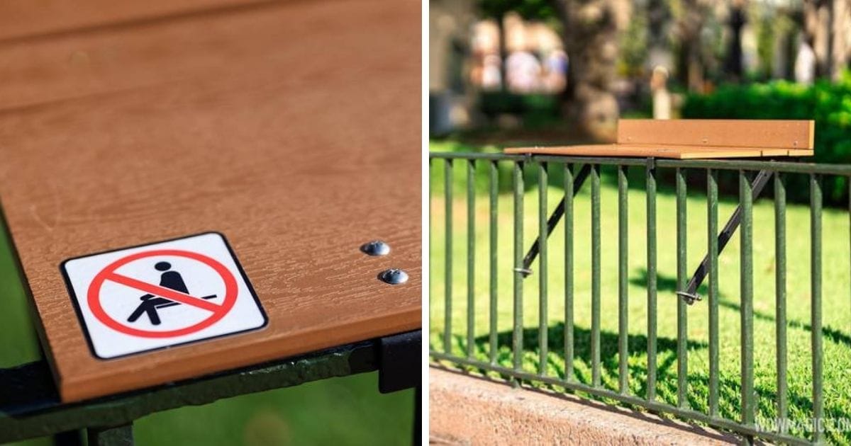 Disney Installs Railing-Mounted Standing Tables at EPCOT to Solve Festival Congestion 3 New railing-mounted standing table installed along the Mexico Pavilion promenade at EPCOT