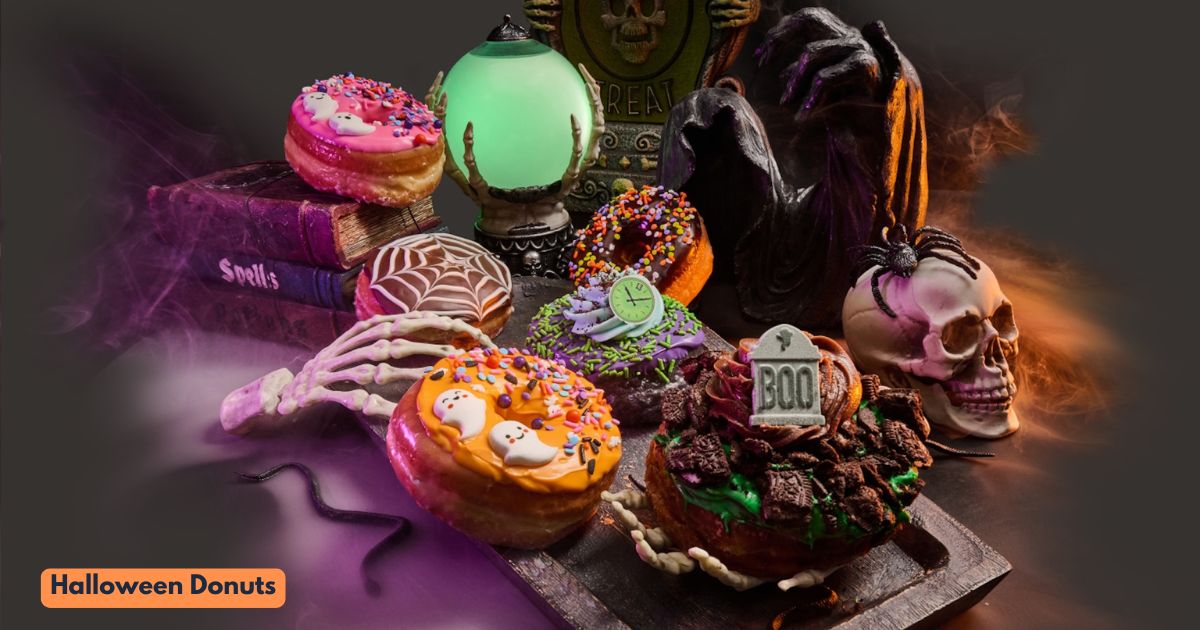 Halloween Everglazed Donuts and Cold Brew
