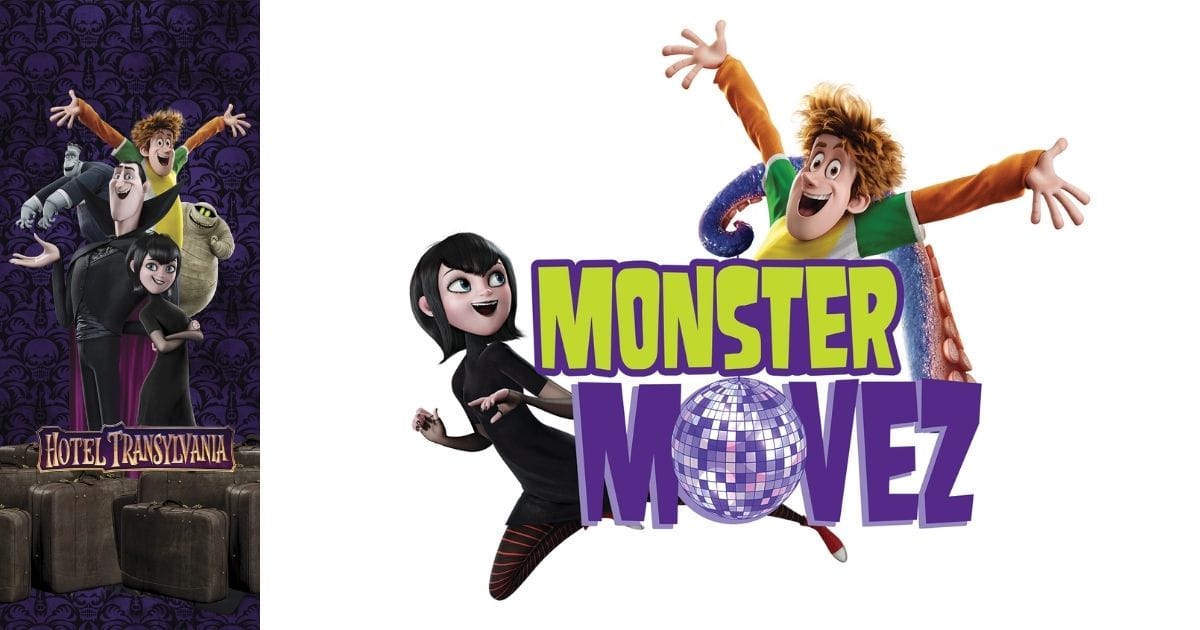 SeaWorld Orlando Halloween Spooktacular 2026 Adds Hotel Transylvania Monster Breakfast 6 Mavis and Johnny dancing with guests at the Hotel Transylvania Dance Party.