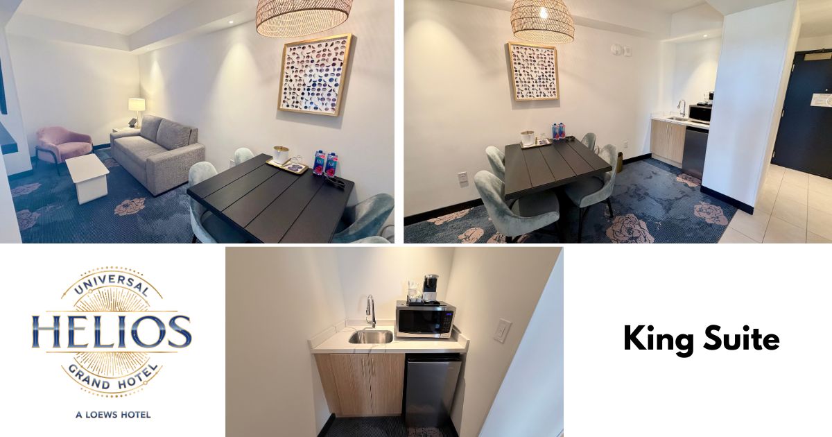 Living area of King Suite at Helios Grand Hotel