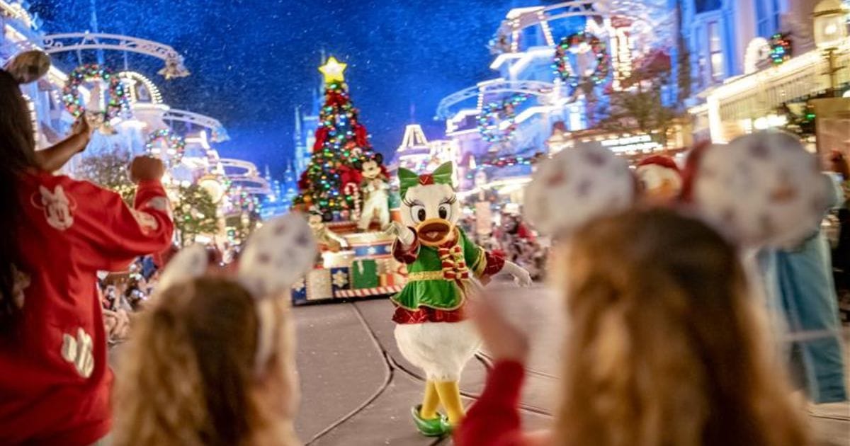 Marching Toy Soldiers in Mickey's Once Upon a Christmastime Parade on Main Street U.S.A.