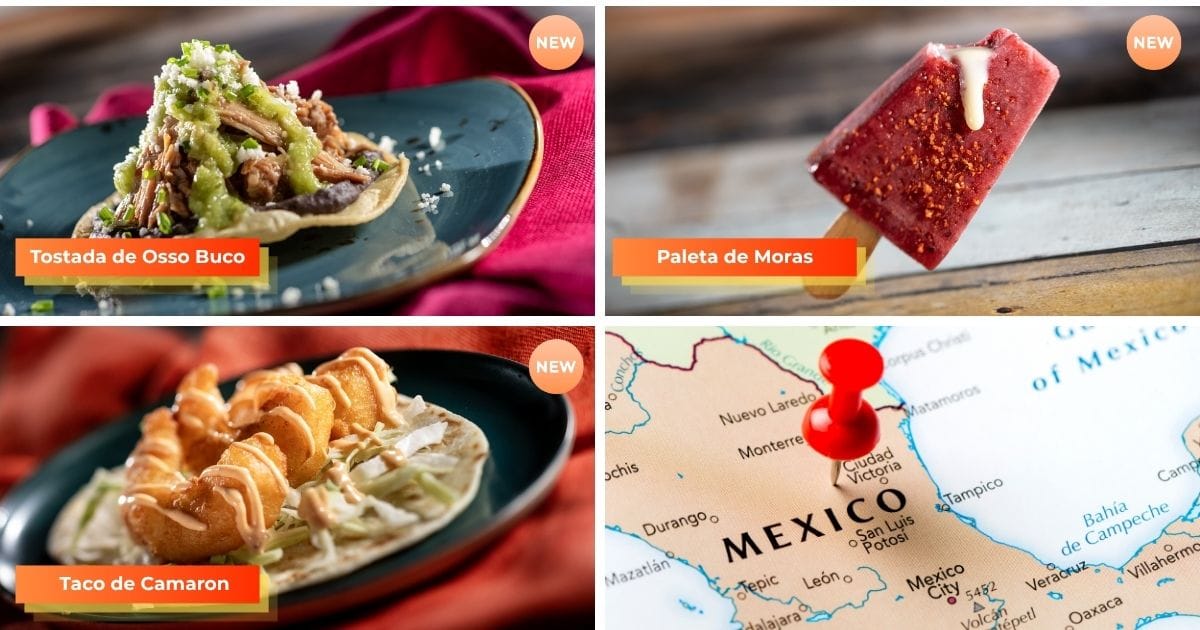 Mexico Menu EPCOT Food and Wine Festival