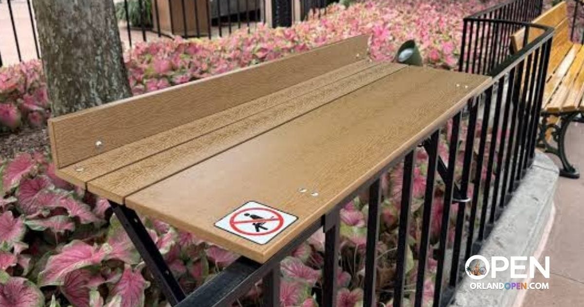 Disney Installs Railing-Mounted Standing Tables at EPCOT to Solve Festival Congestion 1 Disney Installs Railing-Mounted Standing Tables at EPCOT to Solve Festival Congestion