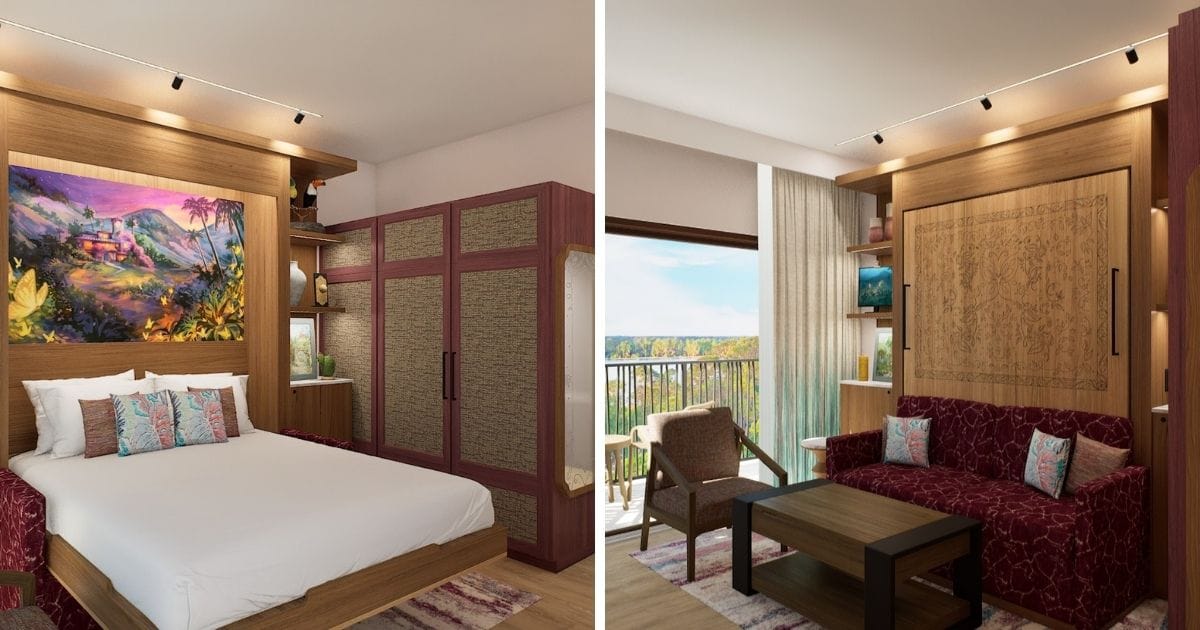 Disney's Lakeshore Lodge: Complete Guide to Rooms, Dining, Booking Dates, and Opening Timeline 7 Nature-inspired studio room interior at Disney's Lakeshore Lodge