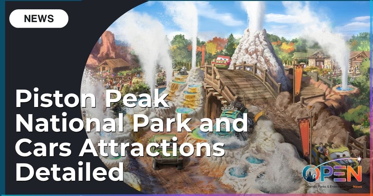 Magic Kingdom Frontierland Expansion: Piston Peak National Park and Cars Attractions Detailed