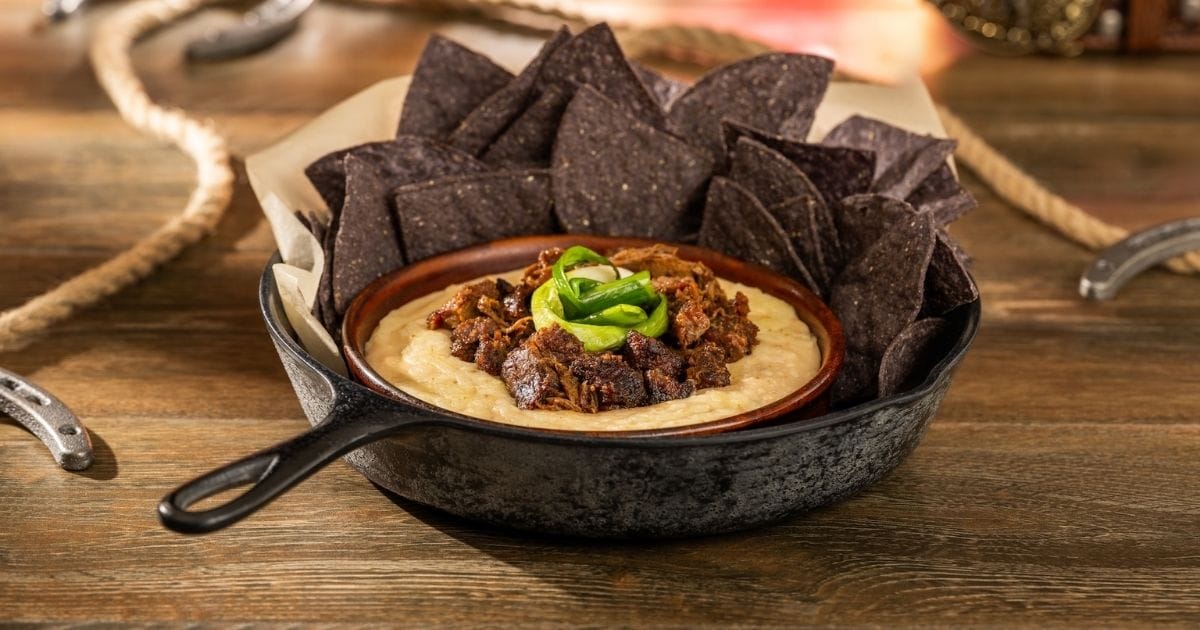 Queso Fundido with Barbecue Burnt Ends at The Diamond Horseshoe