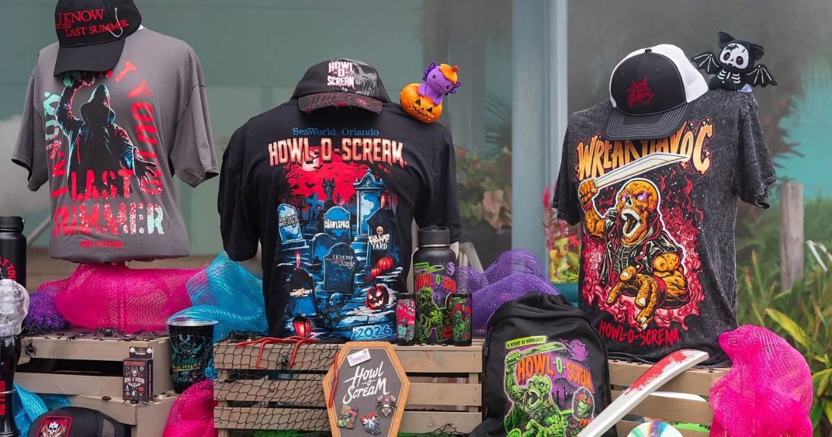 Official SeaWorld Howl-O-Scream merchandise and apparel