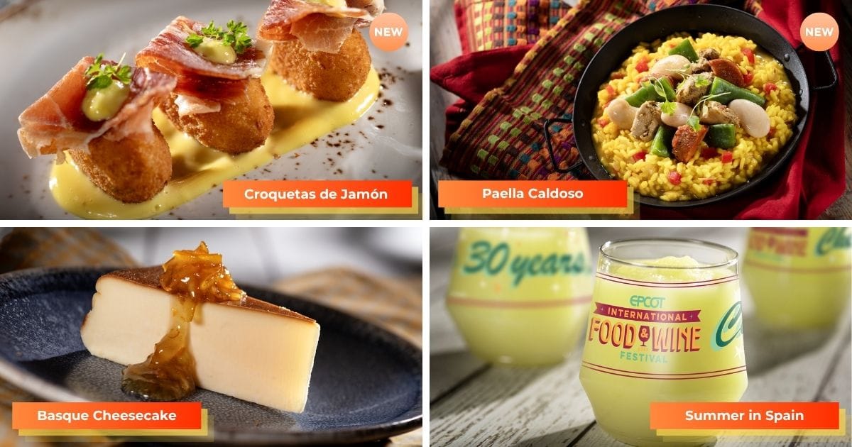 Spain Menu EPCOT Food and Wine Festival