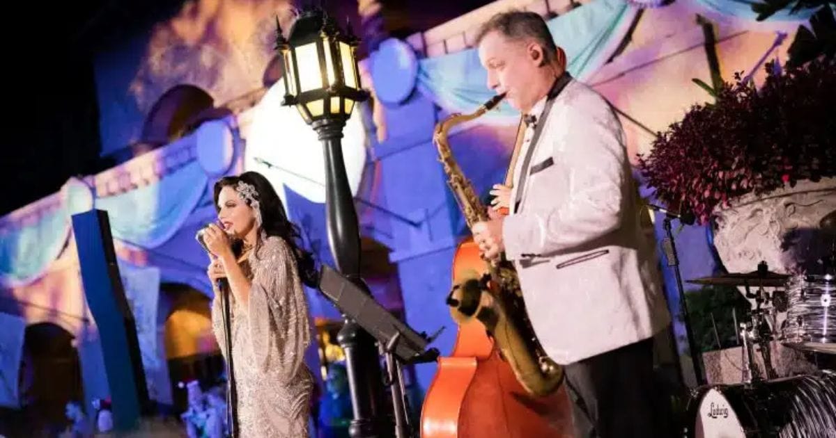 Guests enjoying themed entertainment at Disney Jollywood Nights
