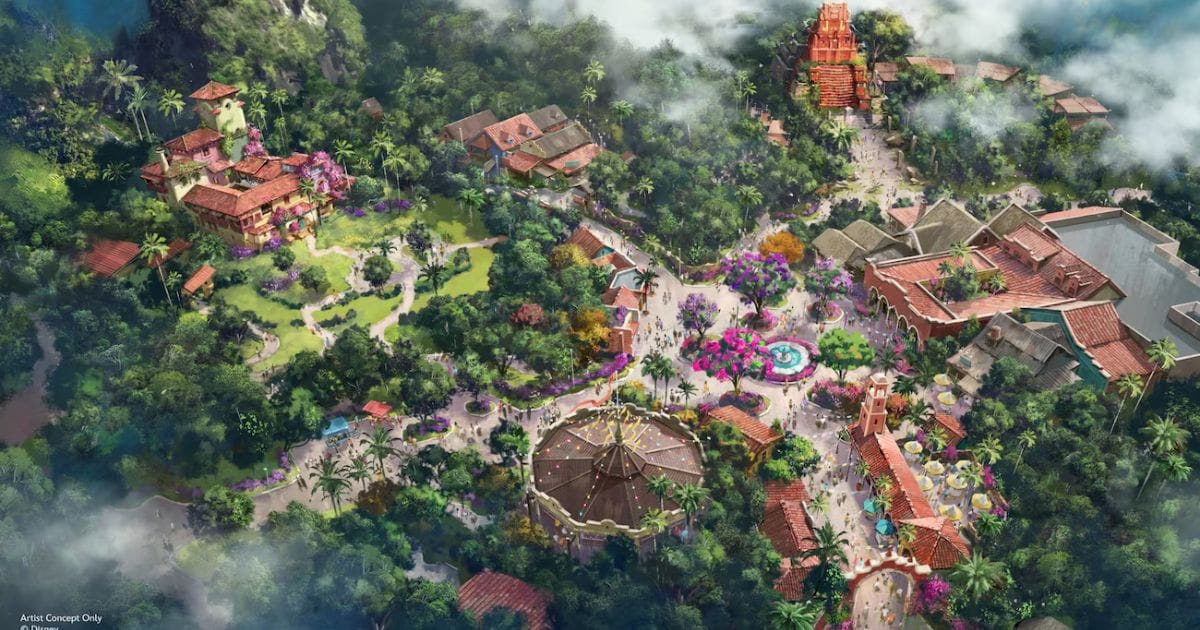 Concept art of the Tropical Americas expansion at Disney's Animal Kingdom