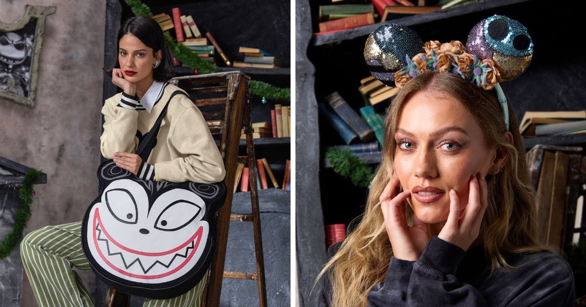 Vampire Teddy Big Face Canvas Tote and Sally Ear Headband