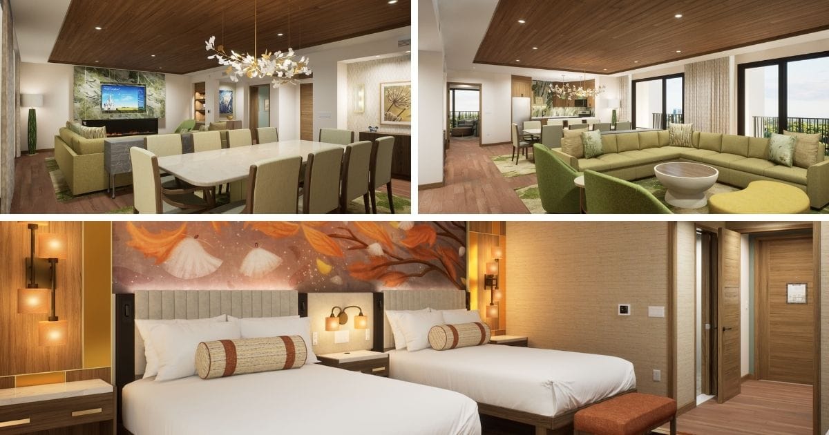 Disney's Lakeshore Lodge: Complete Guide to Rooms, Dining, Booking Dates, and Opening Timeline 6 Three-Bedroom Grand Villa dining and living room area at Disney's Lakeshore Lodge