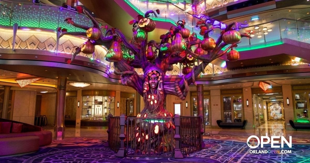 Disney Cruise Line Halloween on the High Seas: Atrium Pumpkin Tree Guide