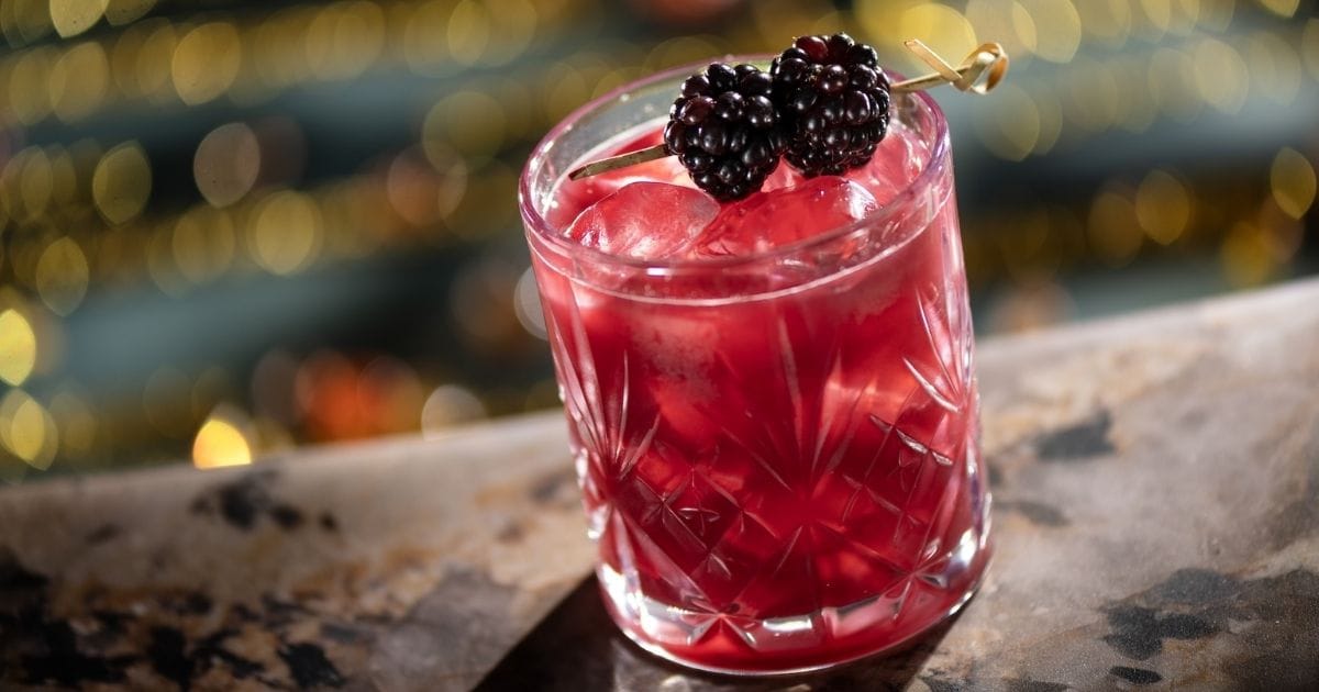Off-book Bramble cocktail
