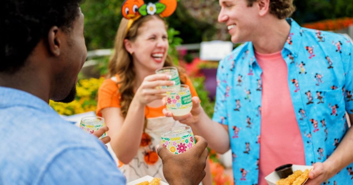 Outdoor Kitchen food booth serving small plates at the EPCOT Flower and Garden Festival