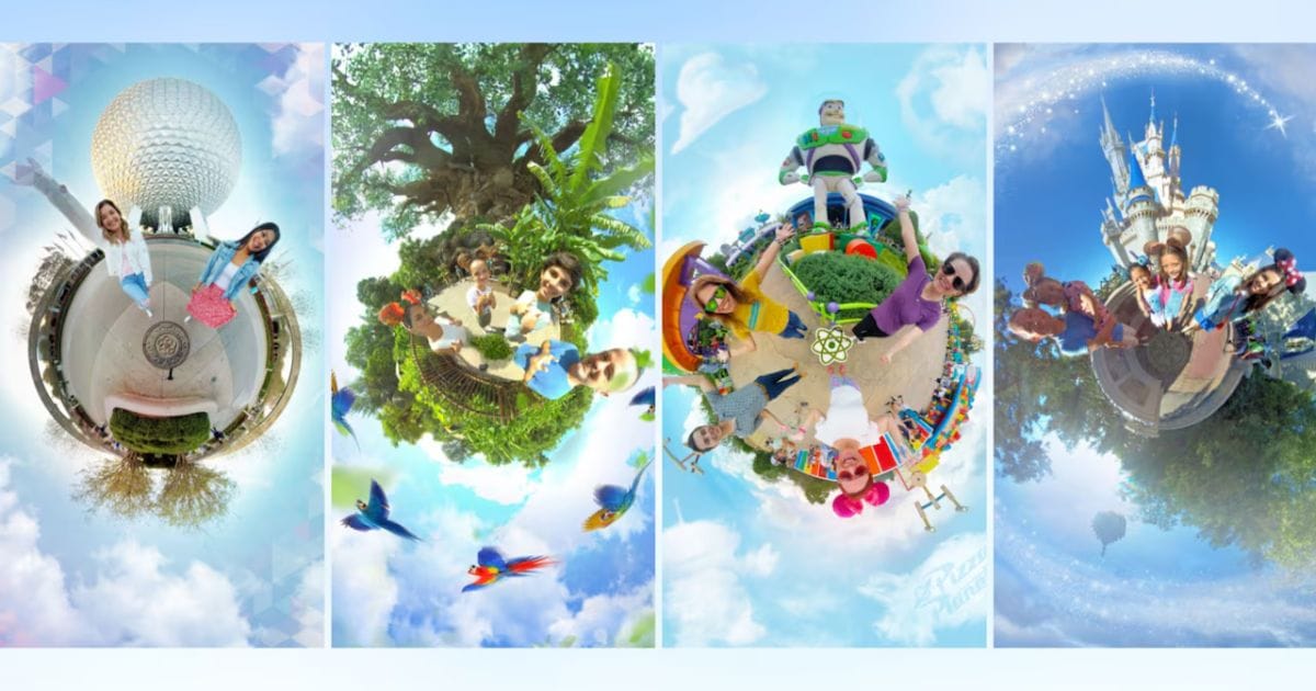 Tiny World Magic Shots panoramic photo at a Walt Disney World theme park