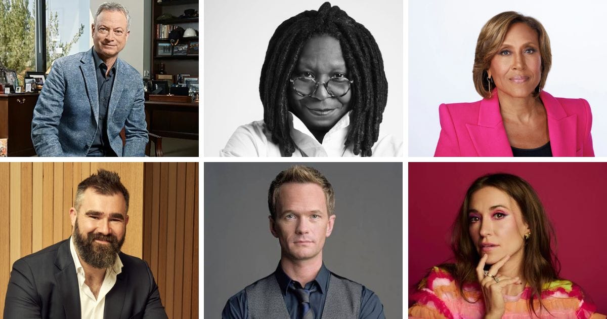 Headshots of featured celebrity narrators for the EPCOT Festival of the Holidays 2026.