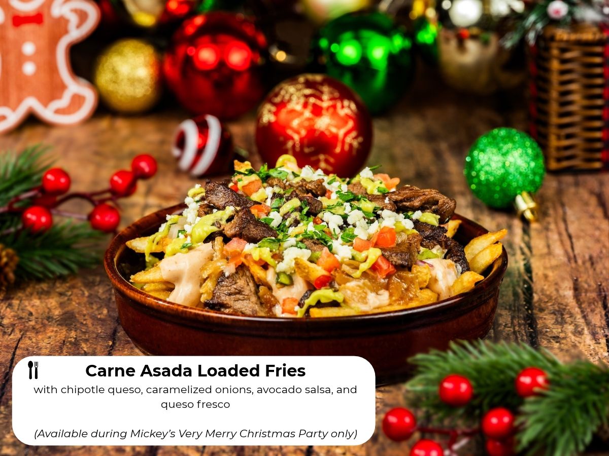 Carne Asada Loaded Fries covered in chipotle queso