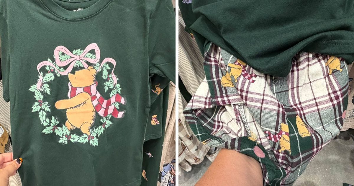 Classic Winnie the Pooh pajamas priced at $15.00 at Primark