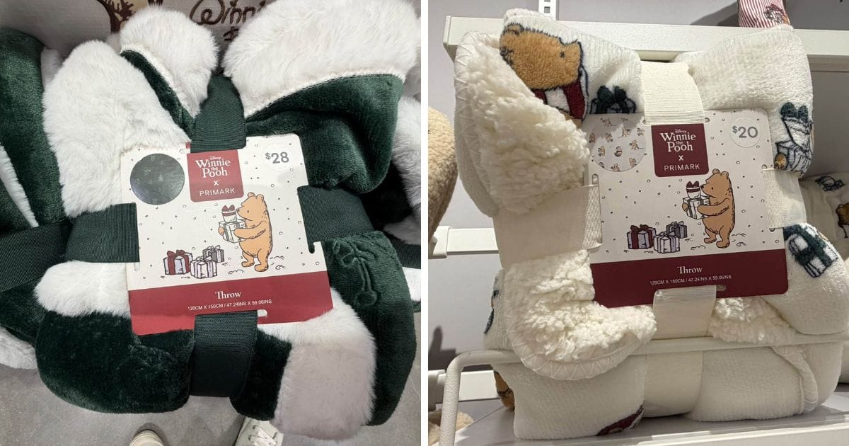 Classic Winnie the Pooh throw blankets at Primark