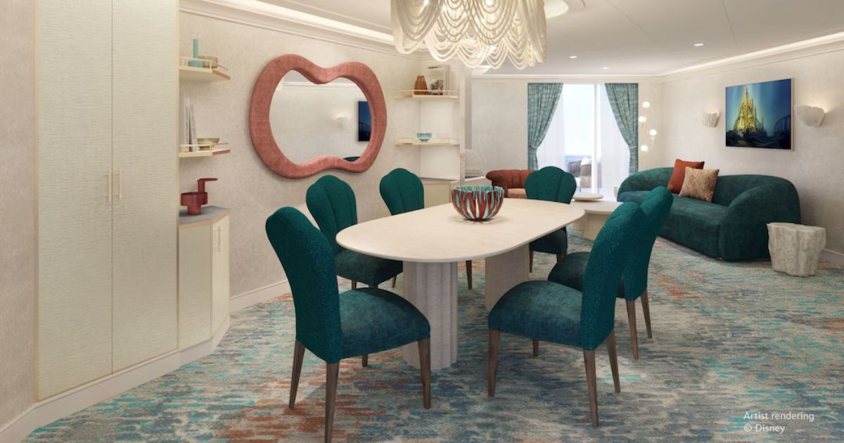 Dining area inside a Concierge Royal Suite