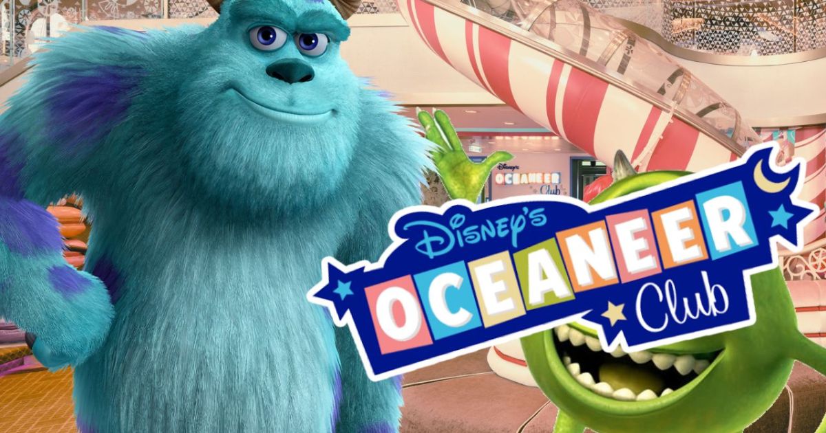 The Monsters, Inc. themed Laugh Floor entrance to Disney's Oceaneer Club