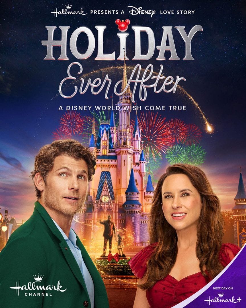 Promotional image for Holiday Ever After: A Disney World Wish Come True, the Hallmark Channel holiday movie set at Walt Disney World