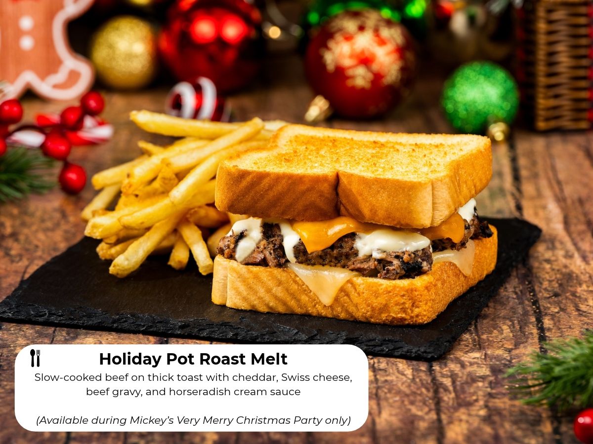 Holiday Pot Roast Melt on thick toast