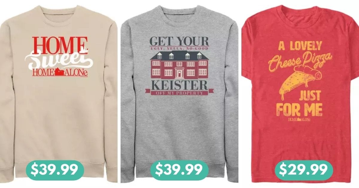 Home Alone holiday sweaters from Disney Store