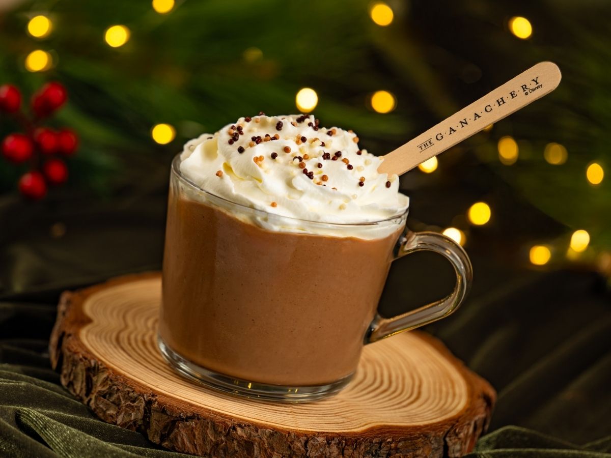 A cup of Hot Sipping Ganache served at The Ganachery