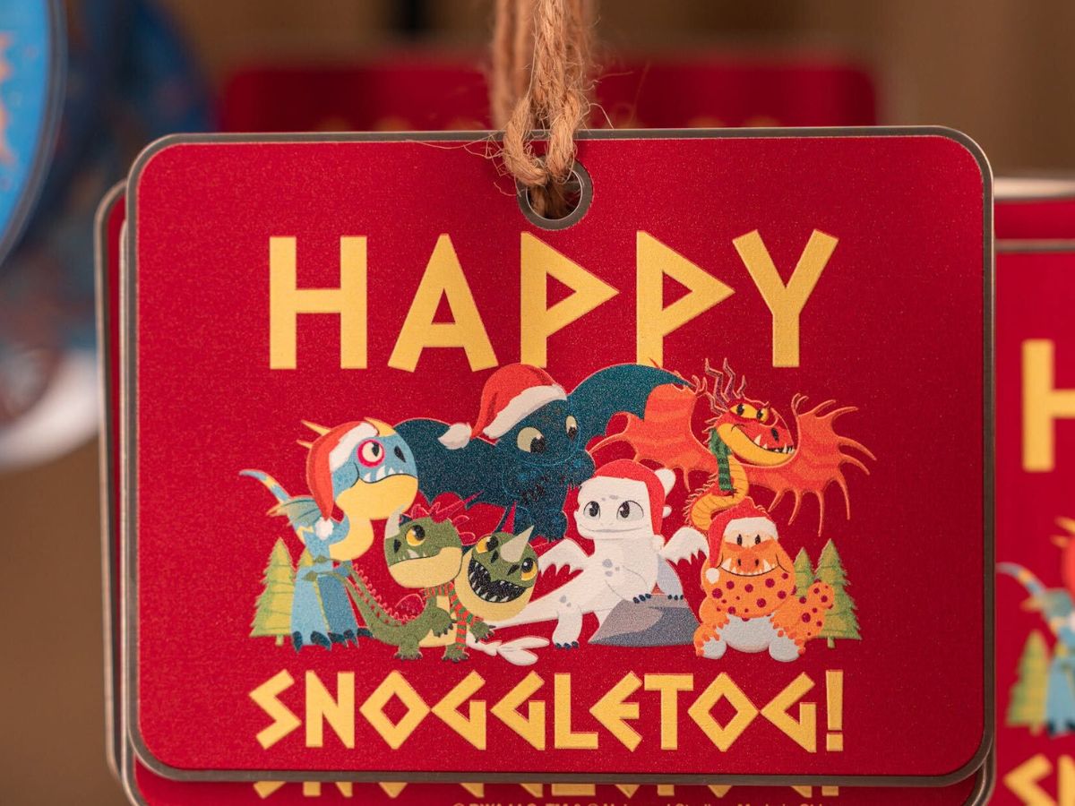 Happy Snoggletog holiday ornament with Toothless